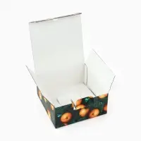 Коробка новогодняя подарочная складная &laquo;Мандарины&raquo;, 15&times;15&times;7 см