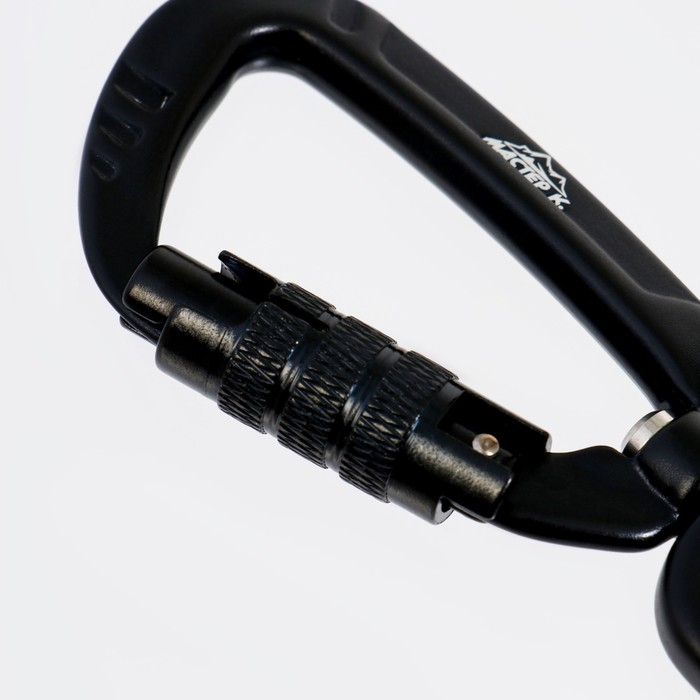 Карабин с байонетной муфтой и вертлюгом, 9х4 см, 400кг, микс Карабин с байонетной муфтой и вертлюгом, 9х4 см, 400кг, микс