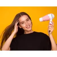 Фен Luazon LF-23, 800 Вт, 2 режима, складная ручка, розовый