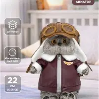 Мягкая игрушка &laquo;Кот Басик. авиатор&raquo;, 22 см
