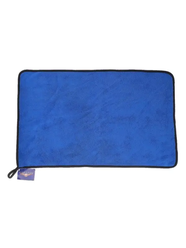 Тряпка для мытья автомобиля, CARTAGE, микрофибра, 400 г/м&sup2;, 40&times;60 cм, сине-серая