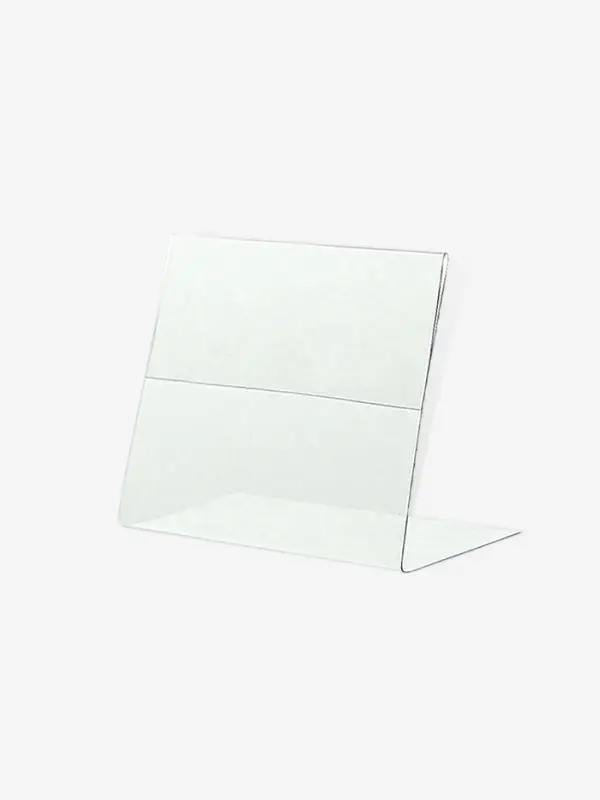 Ценникодержатель горизонтальный, 9&times;7 см, ПЭТ 0.5 мм, цвет прозрачный