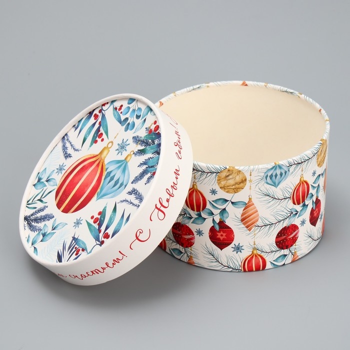 Набор шляпных коробок 3 в 1 «Яркого Нового года», 16 х 10, 14 х 9, 13 х 8,5 см, Новый год