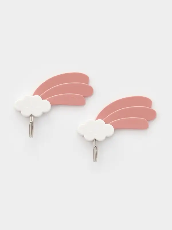 Набор самоклеящихся крючков Доляна Funny hook, 2 шт., 6.5&times;1.8&times;7.5 см