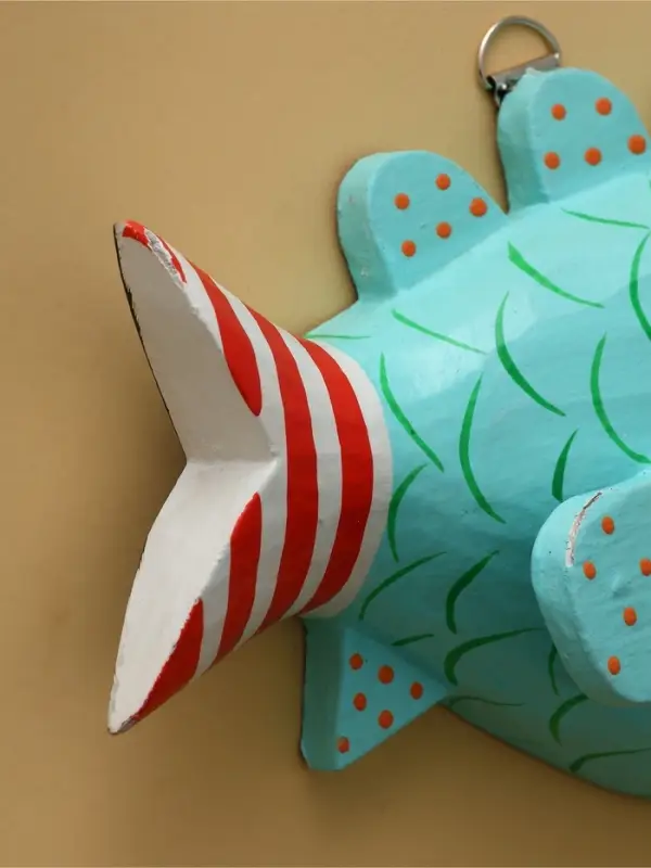 Панно  Панно "Рыба-хищник" дерево 20х12х4 см, цв. разноцветный