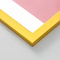 Фоторамка для фото 30х40 см "Oframe", пластик, золото, (пластик экран)