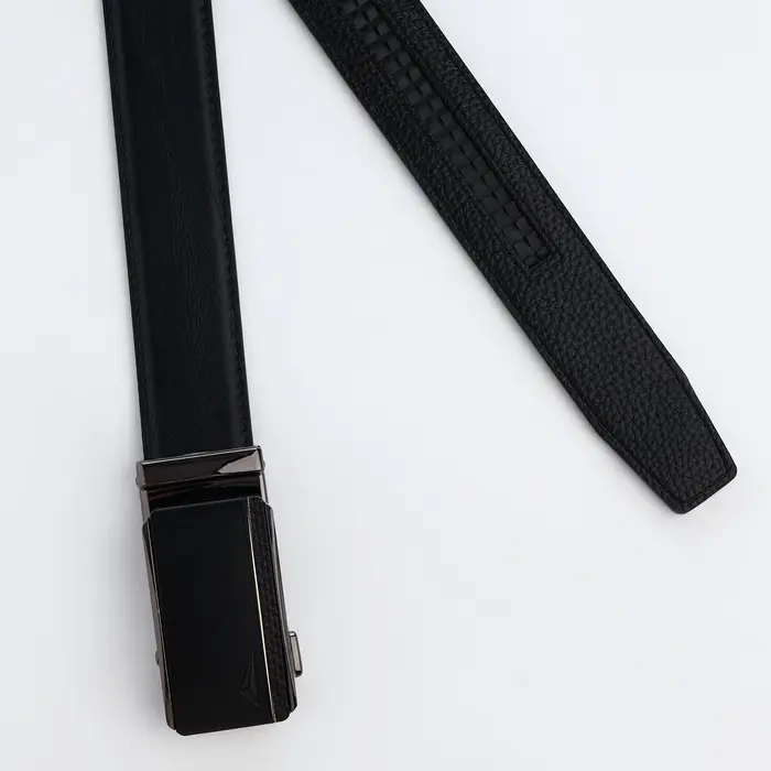 Ремень мужской, ширина 3.6 см, пряжка автомат, чёрный