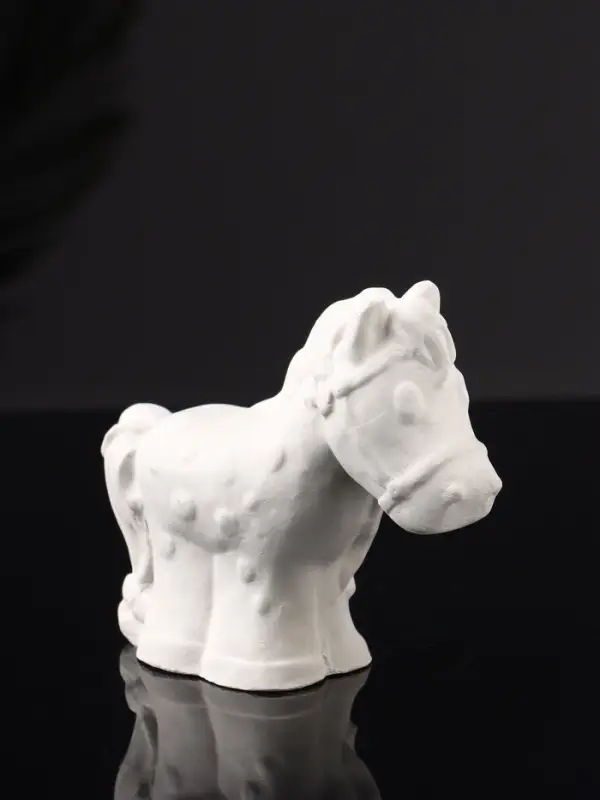 Фигура Фигура "Лошадка" 8х10х4 см, натуральный, гипс