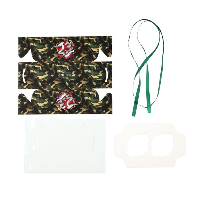 Коробка для капкейка «23 февраля», 16 х 8 х 7.5 см Коробка для капкейка «23 февраля», 16 х 8 х 7.5 см