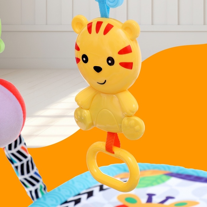 Развивающий коврик «Любимый зоопарк», цвет синий Развивающий коврик «Любимый зоопарк», цвет синий