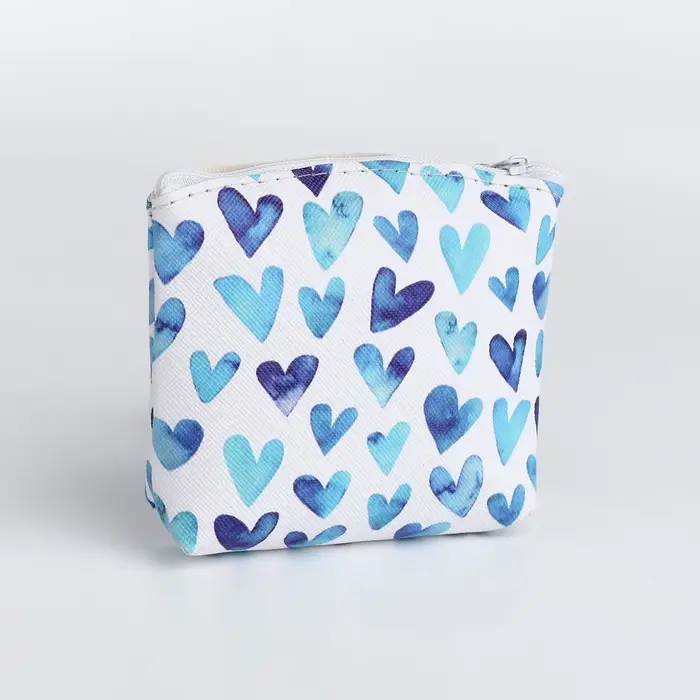 Кошелёк детский &laquo;Сердечки&raquo;, монетница, на молнии, МИКС