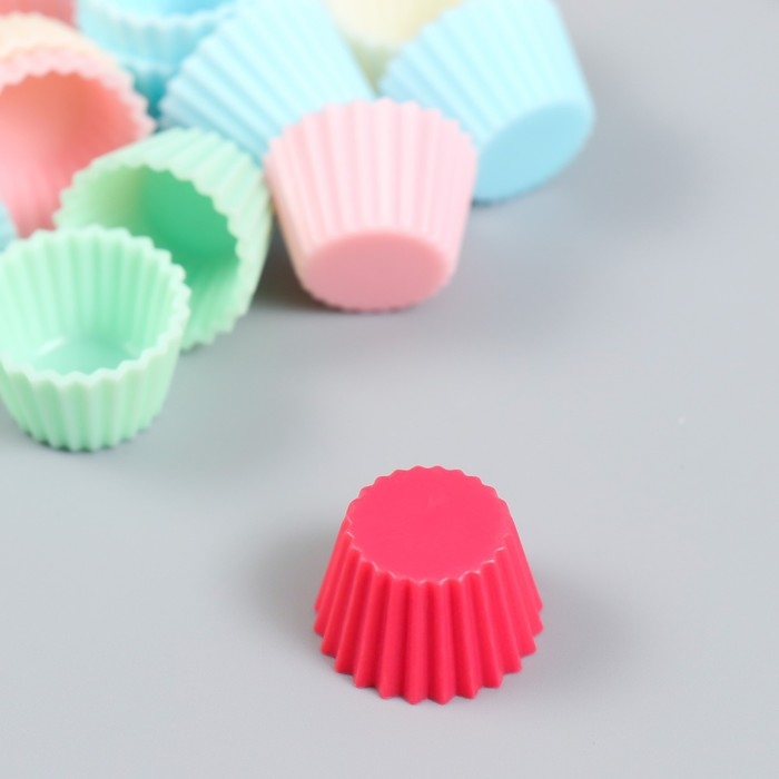 Декор для творчества PVC Декор для творчества PVC "Формочка для кекса" набор 20 шт 1,1х1,1х1,9 см