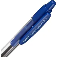 Ручка шариковая Pilot. Super Grip, автоматическая, синий стержень BPGP-10R-F (L), узел 0.7 мм, на масляной основе, резиновый упор