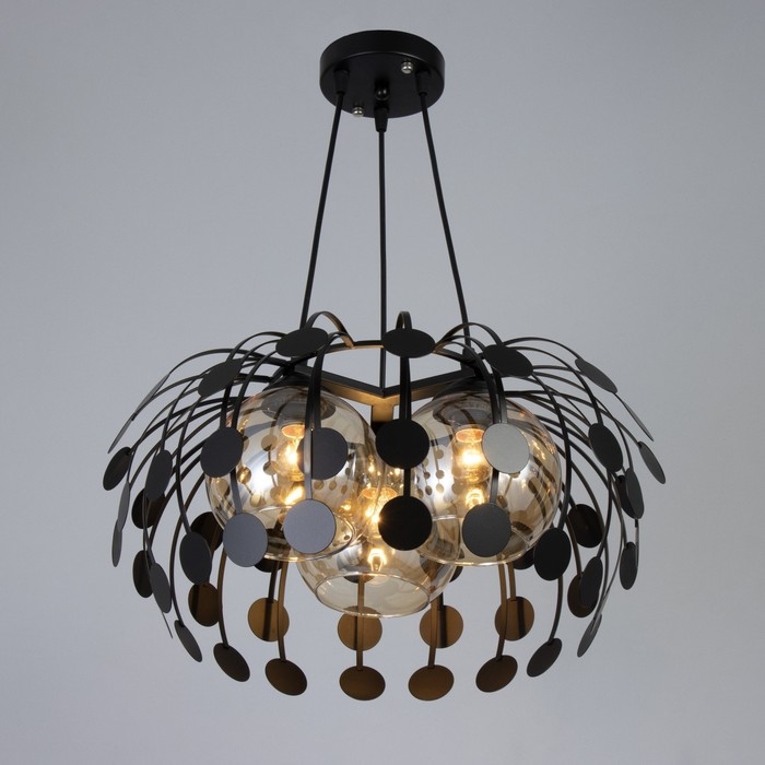 Светильник BayerLux Светильник BayerLux "Дикси" 3хЕ27 40Вт черный 45х45х22-122см