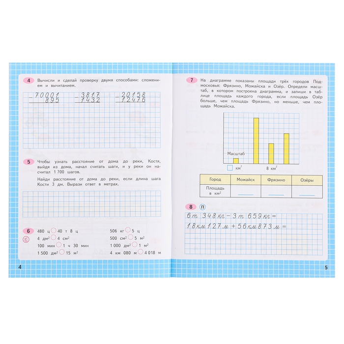 Рабочая тетрадь «Математика», 4 класс, часть 2 Волкова С. И., 2023 Рабочая тетрадь «Математика», 4 класс, часть 2 Волкова С. И., 2023