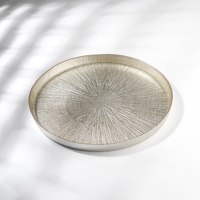 Блюдо «Кувшинка Нимфея», стеклянное, d=21 см Блюдо «Кувшинка Нимфея», стеклянное, d=21 см