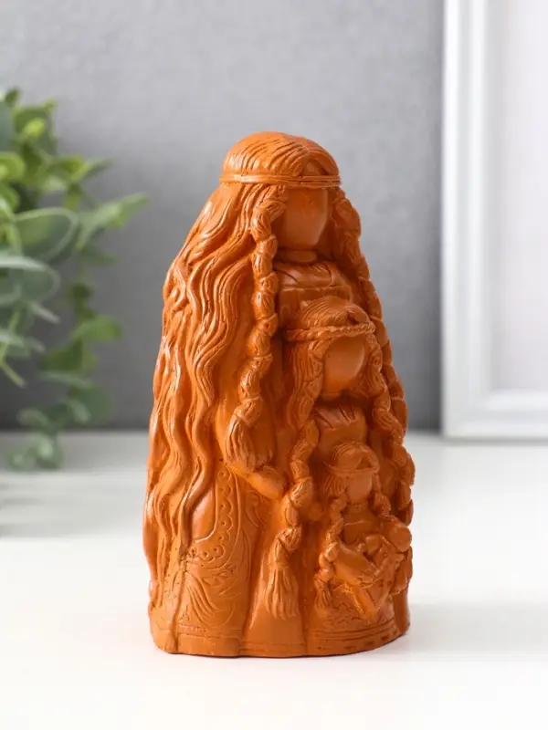 Фигура оберег «Родовница», 13×7×6 см, красная глина
