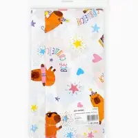 Скатерть одноразовая, Капибара, 120*180 см, 1 шт.