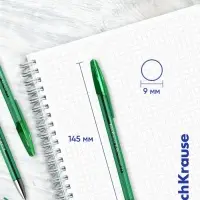 Ручка гелевая ErichKrause R=301 Original Gel, узел 0.5 мм, зелёная