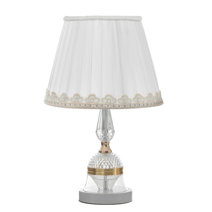 Настольная лампа Настольная лампа "Мира" Е27 40Вт белый 25х25х41 см RISALUX