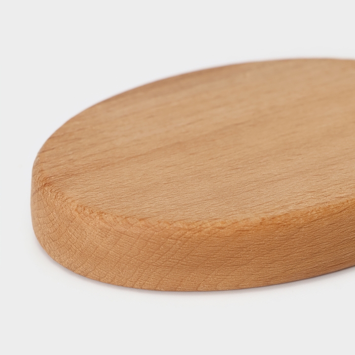 Доска разделочная для канапе и фудфото, овальная, 15×7×1,6 см, бук Доска разделочная для канапе и фудфото, овальная, 15×7×1,6 см, бук