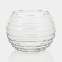 Конфетница Доляна &laquo;Волны&raquo;, 14&times;11 см, стекло, прозрачная