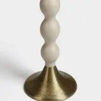 Подсвечник на 1 свечу &laquo;Бежевый&raquo;, 10.5&times;10.5&times;34.5 см