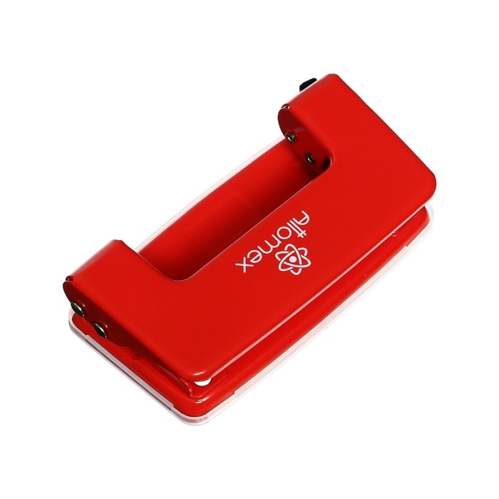 Дырокол металлический 10 листов, Attomex, красный Дырокол металлический 10 листов, Attomex, красный