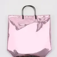 Пакет подарочный ПВХ, голография, розовый, пластиковая ручка, 32×28×11 см Пакет подарочный ПВХ, голография, розовый, пластиковая ручка, 32×28×11 см