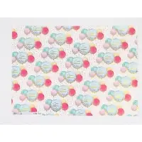 Бумага упаковочная глянцевая &laquo;С Днём рождения&raquo;, тиснение, 50&times;70 см