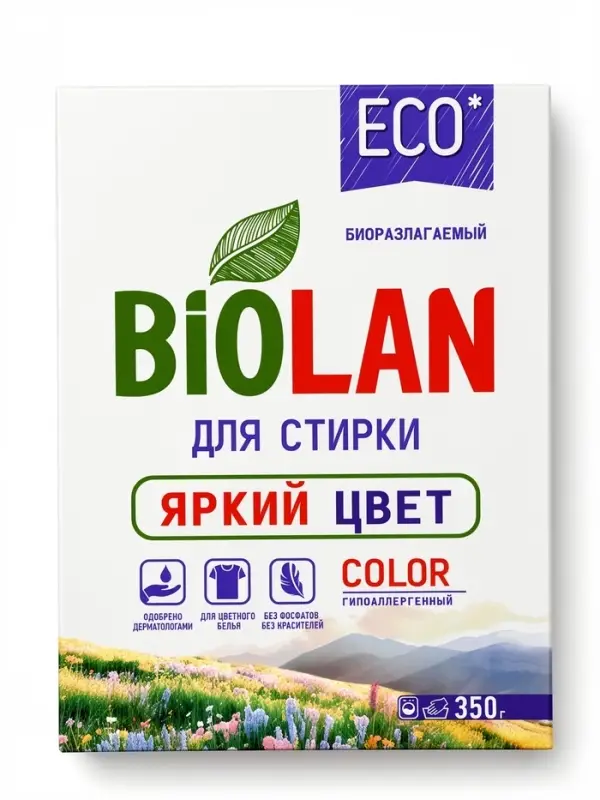 Порошок стиральный "Биолан"  Автомат Color, 350 г