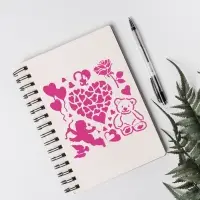 Трафарет для творчества &laquo;Любовь&raquo;, пластик, 13&times;13 см