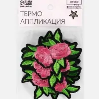 Термоаппликация «Цветы», 7.5×5.5 см, разноцветная