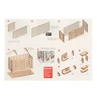 Лесная мастерская Деревянный конструктор "Хрущёвка"206 деталей