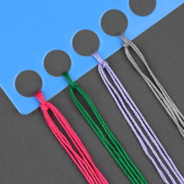 Органайзер для ниток мулине на 20 цветов, 19×8 см, синий