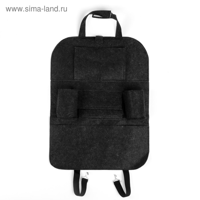 Органайзер на спинку сиденья 55×41 см, темно-серый Органайзер на спинку сиденья 55×41 см, темно-серый