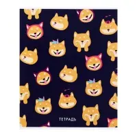 Тетрадь 48 листов в клетку, Calligrata &laquo;У меня лапки&raquo;, обложка мелованный картон, УФ-лак, блок офсет, МИКС