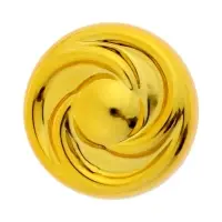 Ручка кнопка CAPPIO RK003, d=35 мм, цвет золото, набор 10 шт.