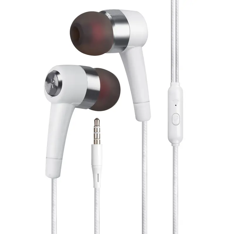 Наушники ISA E15 с микрофоном белые