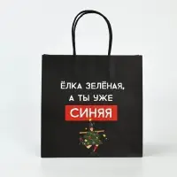 Набор пакетов подарочных новогодних &laquo;Так тебе и надо&raquo;, 6 шт., 22&times;22&times;11 см