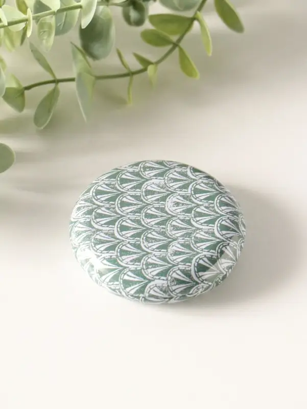 Шкатулка металл круглая "Геометрические рисунки" набор 12 шт 6,8х6,8х1,7 см