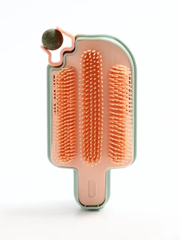 Игрушка-чесалка для кошек с кошачьей мятой, 16 см, розовая