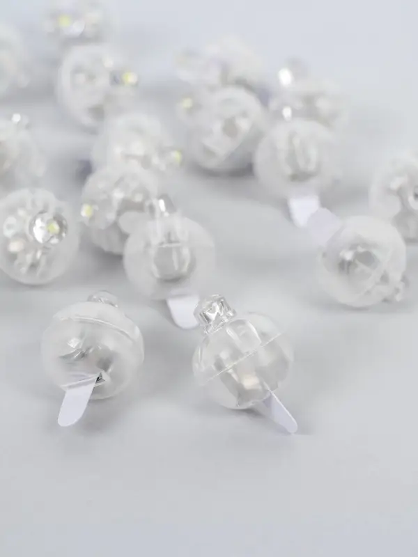 Светодиод для шара, круглый, белый, набор 20 шт.