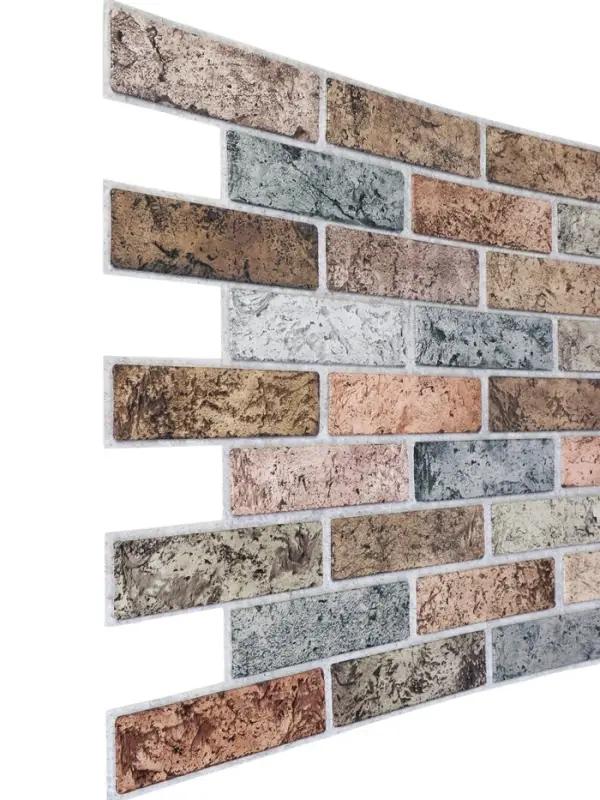 Панель ПВХ Кирпич терракотовый 498х960 мм