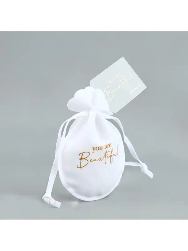 Мешочек подарочный замшевый &laquo;Ты прекрасна&raquo;, тиснение, 9&times;12 см &plusmn; 1.5 см