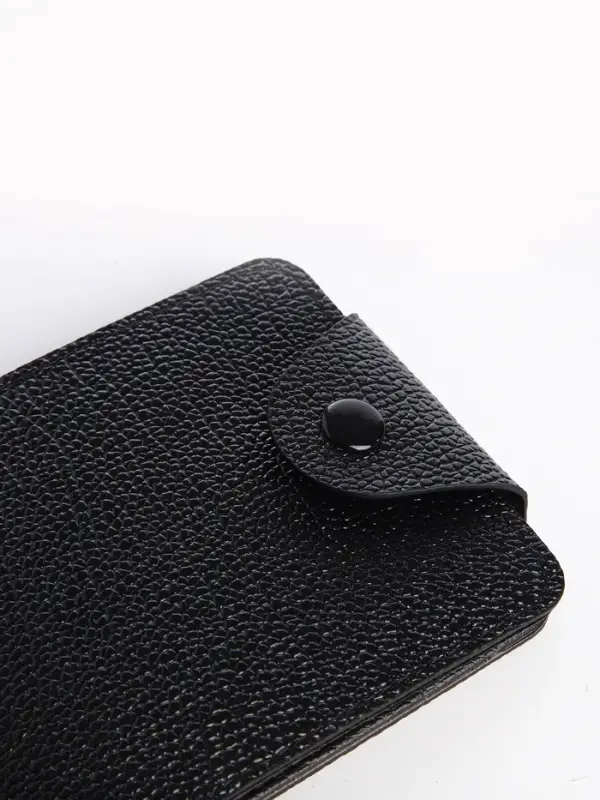 Портмоне мужское на кнопке, чёрное