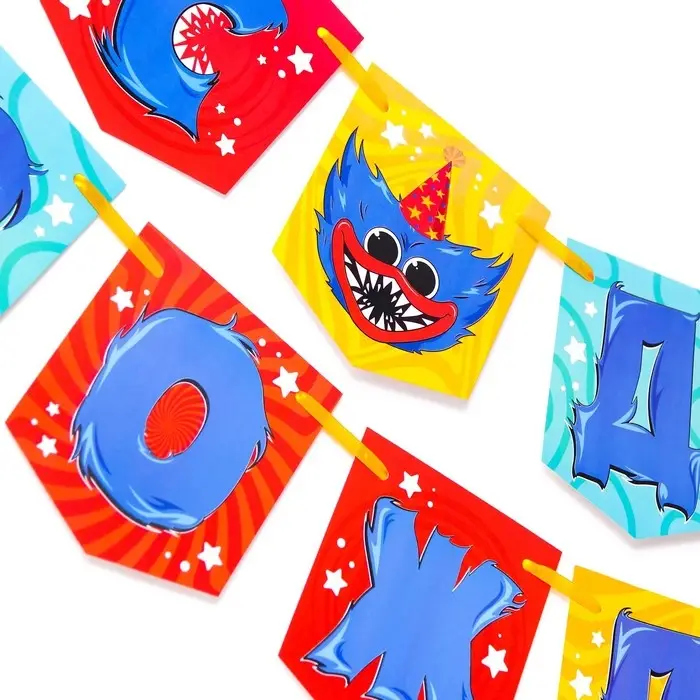 Гирлянда на ленте «С Днем рождения!», длина 176 см, Монстр Гирлянда на ленте «С Днем рождения!», длина 176 см, Монстр