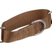 Ошейник для животных тм VETTA, нейлон, хаки/беж, обхват шеи 45-60см