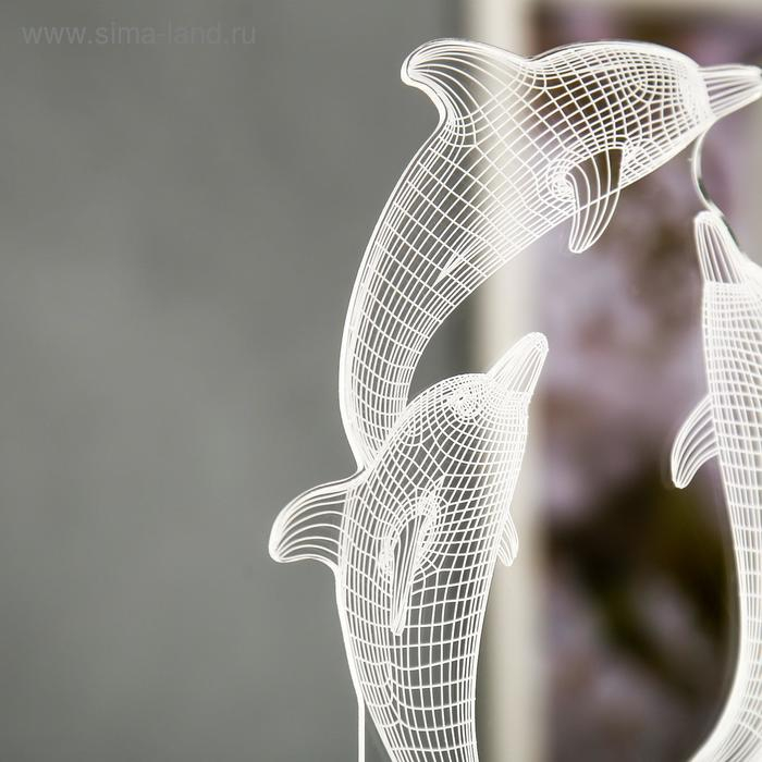 Светильник  Светильник "Дельфины" LED RGB от сети RISALUX