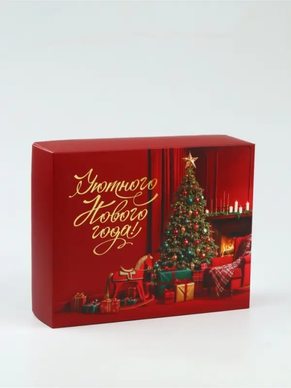 Набор чай термос арахис печенье с предсказанием &laquo;Уютного Нового года&raquo;